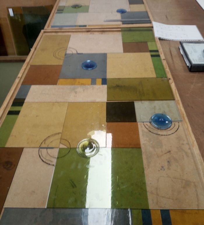 Glas in lood gesneden