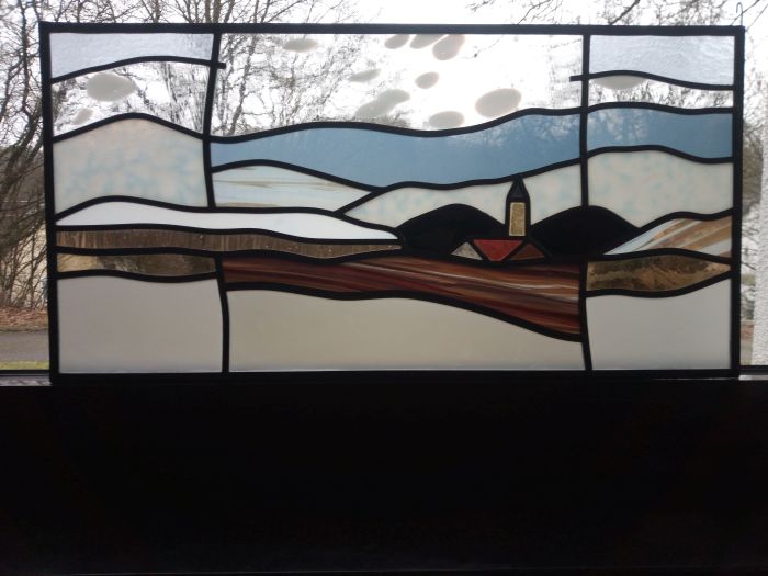 Winter in het Odenwald, ca. 80 x 40cm, &euro; 500,-