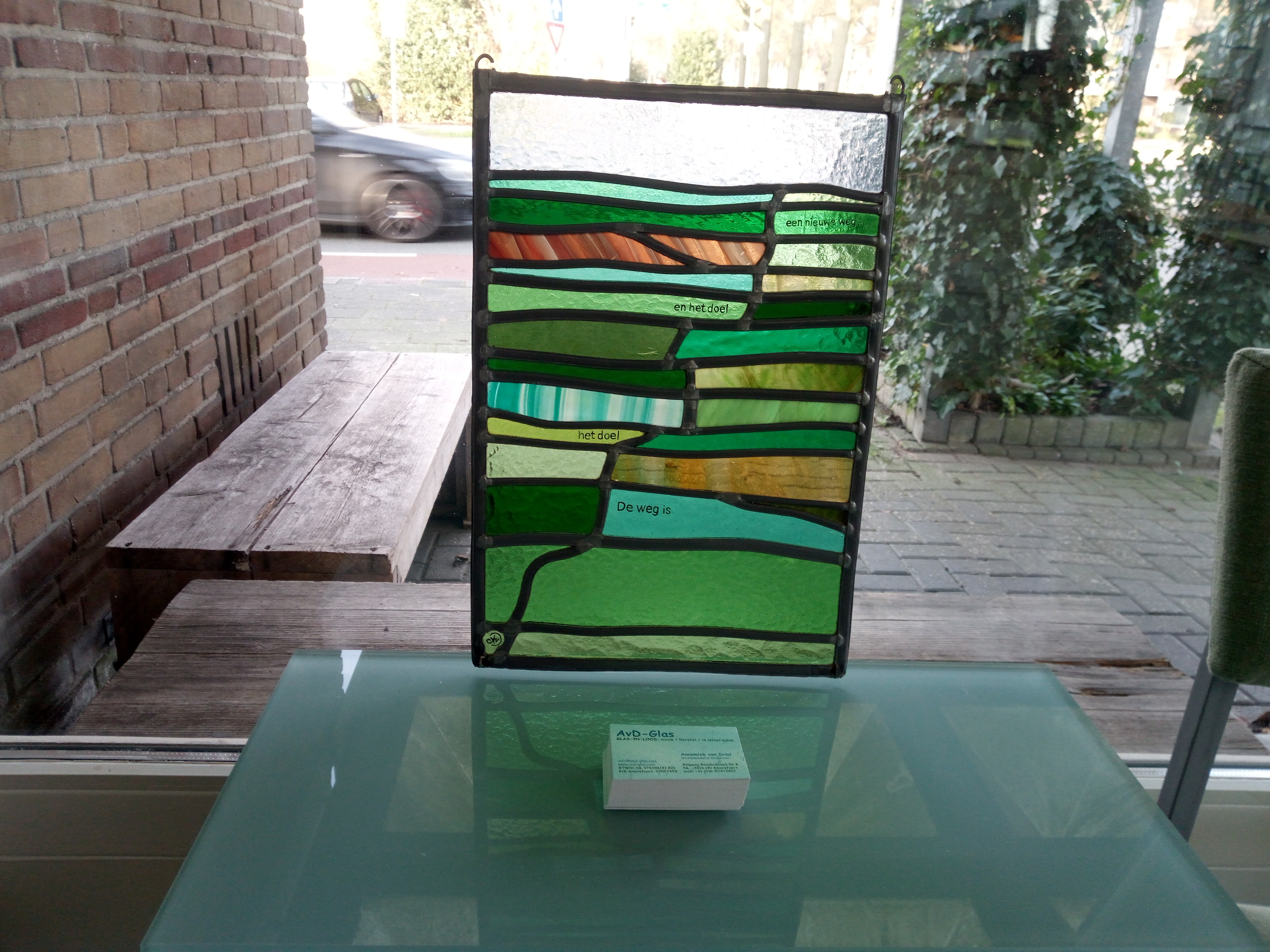 Restposten glas in lood in div. maten